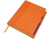 ежедневник с ручкой оранжевый