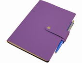ежедневник А5 с ручкой фиолетовый