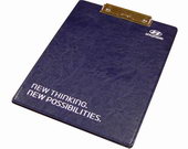 папка-планшет с логотипом синяя