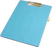 Папка-планшет для бумаг А4 экокожа бирюзовая