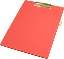 Папка-планшет для бумаг А4 экокожа красная